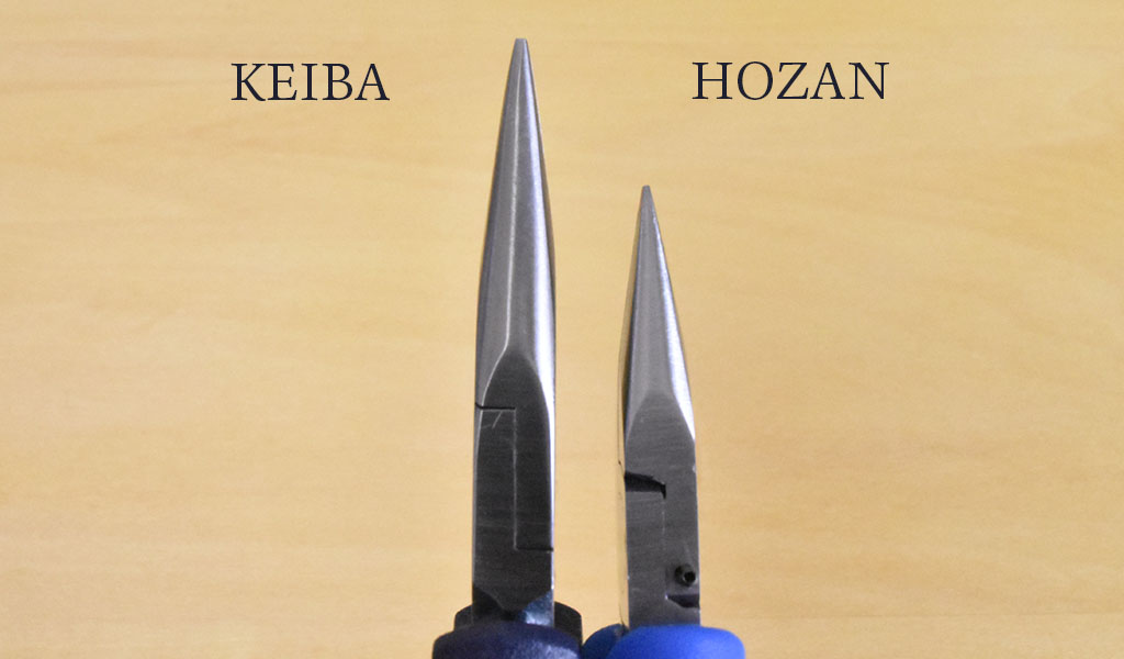 KEIBAとHOZAN平ヤットコの横比較
