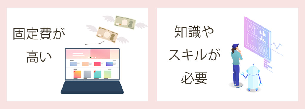 makeshopのデメリットをまとめた画