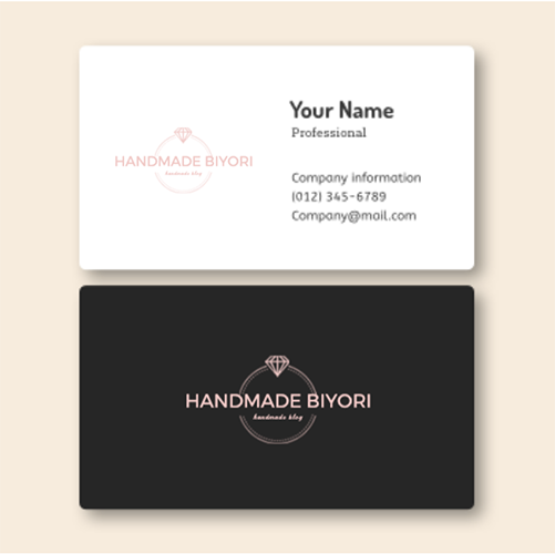 ロゴを名刺に印刷した時のイメージ画像